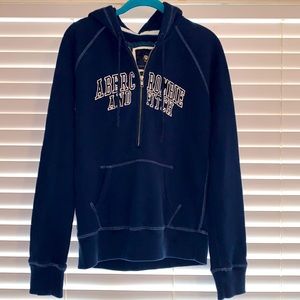 Youth Abercrombie & Fitch Navy Hoodie (XL)
